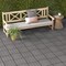 18 Piece All Weather Interlocking Deck Tiles Perfect for Splicing Area